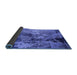 Sideview of Oriental Blue Industrial Rug, urb2812blu