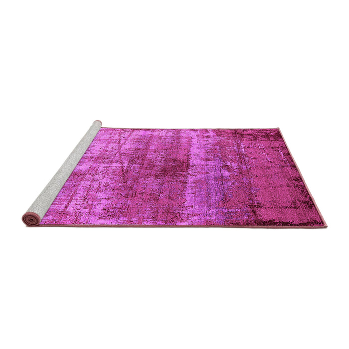Sideview of Machine Washable Oriental Pink Industrial Rug, wshurb2813pnk