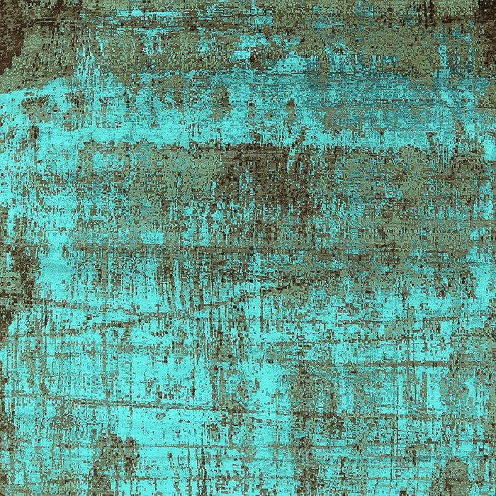 Oriental Turquoise Industrial Rug, urb2813turq
