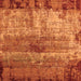 Square Machine Washable Oriental Orange Industrial Area Rugs, wshurb2813org