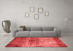 Industrial Red Washable Rugs