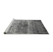 Sideview of Machine Washable Oriental Gray Industrial Rug, wshurb2813gry