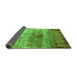 Sideview of Oriental Green Industrial Rug, urb2813grn