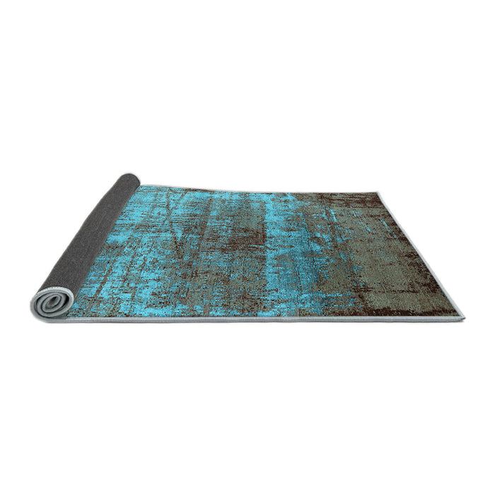 Sideview of Oriental Light Blue Industrial Rug, urb2813lblu
