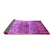 Sideview of Oriental Purple Industrial Rug, urb2813pur