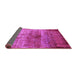 Sideview of Oriental Pink Industrial Rug, urb2813pnk