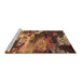 Sideview of Machine Washable Oriental Brown Industrial Rug, wshurb2814brn