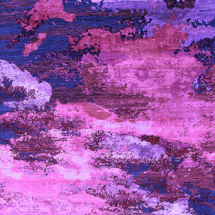 Machine Washable Oriental Purple Industrial Area Rugs, wshurb2814pur