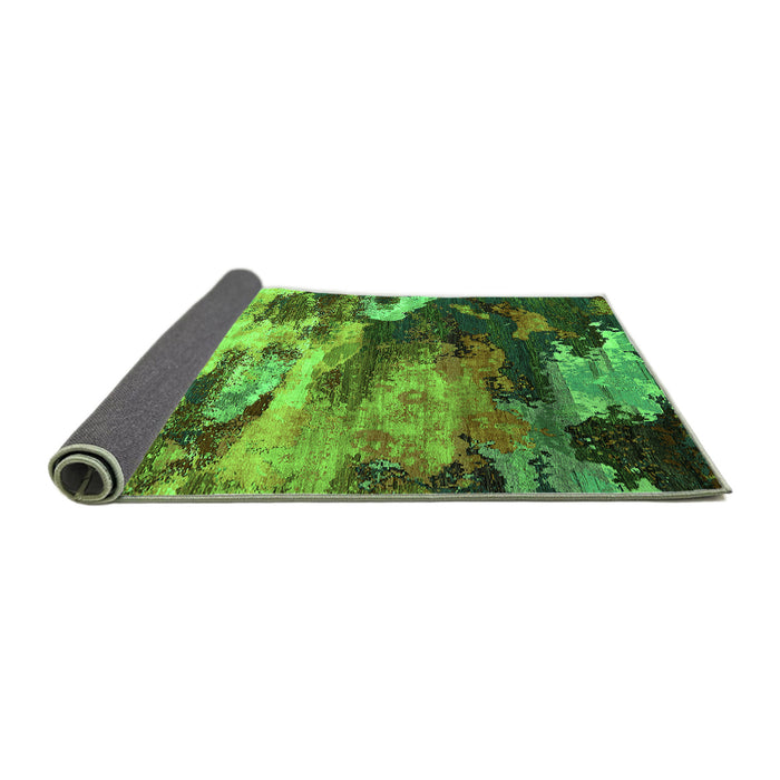 Sideview of Oriental Green Industrial Rug, urb2814grn