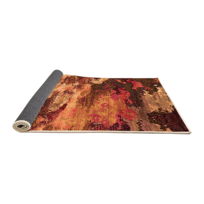 Sideview of Oriental Orange Industrial Rug, urb2814org