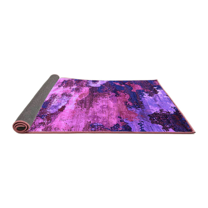 Sideview of Oriental Purple Industrial Rug, urb2814pur
