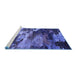 Sideview of Machine Washable Oriental Blue Industrial Rug, wshurb2814blu