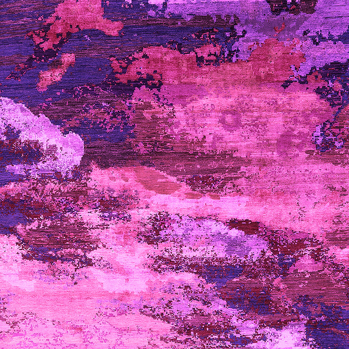 Machine Washable Oriental Pink Industrial Rug, wshurb2814pnk