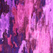 Square Machine Washable Oriental Pink Industrial Rug, wshurb2814pnk