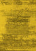 Machine Washable Oriental Yellow Industrial Rug, wshurb2815yw