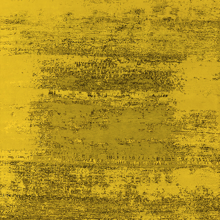 Machine Washable Oriental Yellow Industrial Rug, wshurb2815yw