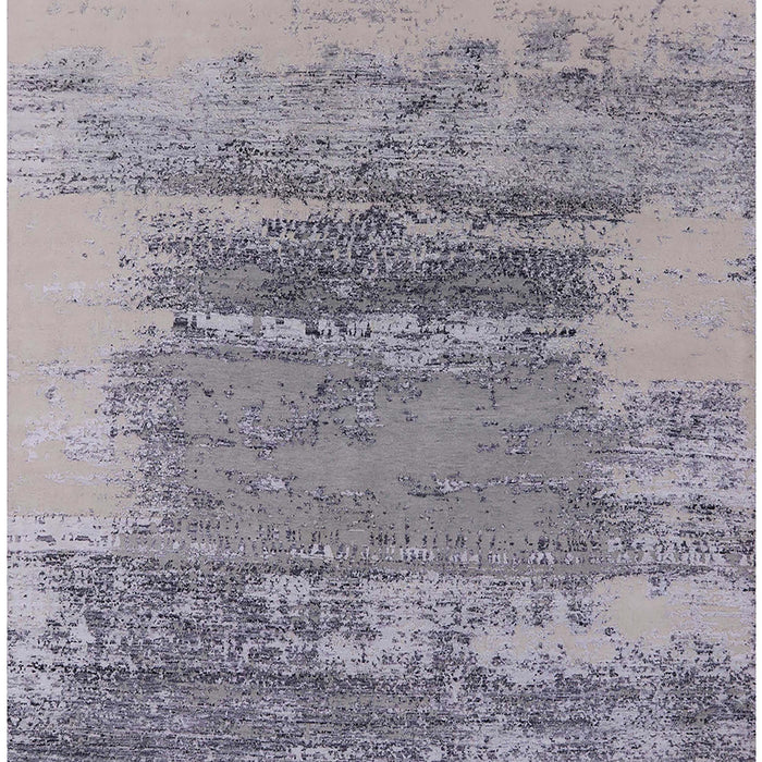 Machine Washable Industrial Modern Mist Blue Rug, wshurb2815