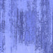 Square Machine Washable Oriental Blue Industrial Rug, wshurb2815blu