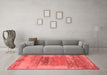 Industrial Red Washable Rugs