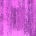 Square Machine Washable Oriental Pink Industrial Rug, wshurb2815pnk