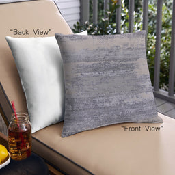 Front View of Mid-Century Modern Urban Square Mist Blue Throw Pillow, 18 inch by 18 inch, pwurb2815