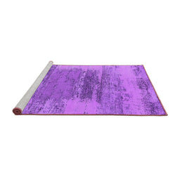 Sideview of Machine Washable Oriental Purple Industrial Area Rugs, wshurb2815pur