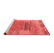 Industrial Red Washable Rugs