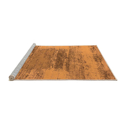 Sideview of Machine Washable Oriental Orange Industrial Area Rugs, wshurb2815org