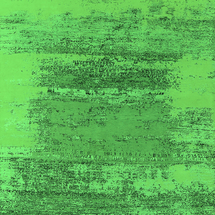 Machine Washable Oriental Green Industrial Area Rugs, wshurb2815grn