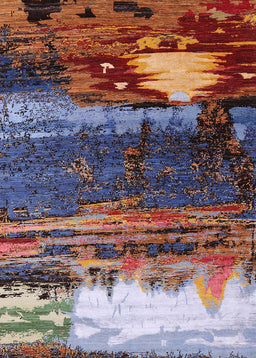 Machine Washable Industrial Modern Dark Gray Rug, wshurb2816