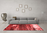 Machine Washable Oriental Red Industrial Rug, wshurb2816red