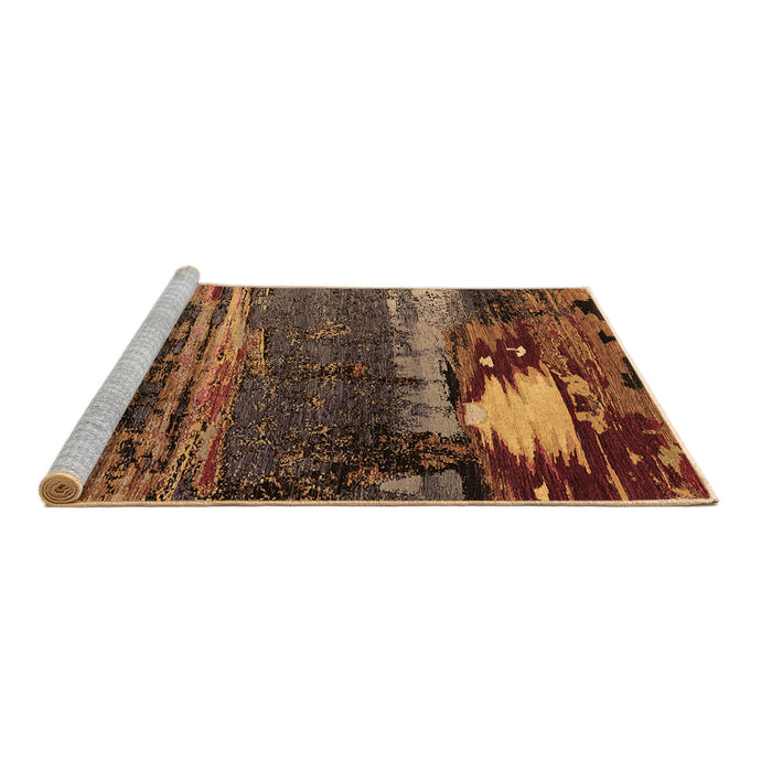 Sideview of Machine Washable Oriental Brown Industrial Rug, wshurb2816brn