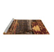 Sideview of Machine Washable Oriental Brown Industrial Rug, wshurb2816brn