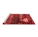 Industrial Red Washable Rugs