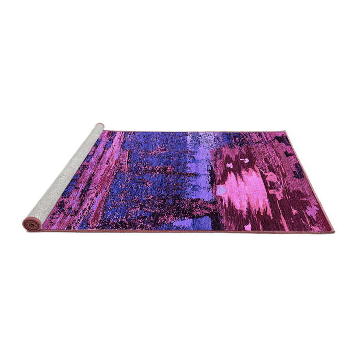 Sideview of Machine Washable Oriental Purple Industrial Area Rugs, wshurb2816pur