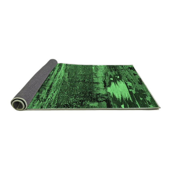 Sideview of Oriental Emerald Green Industrial Rug, urb2816emgrn