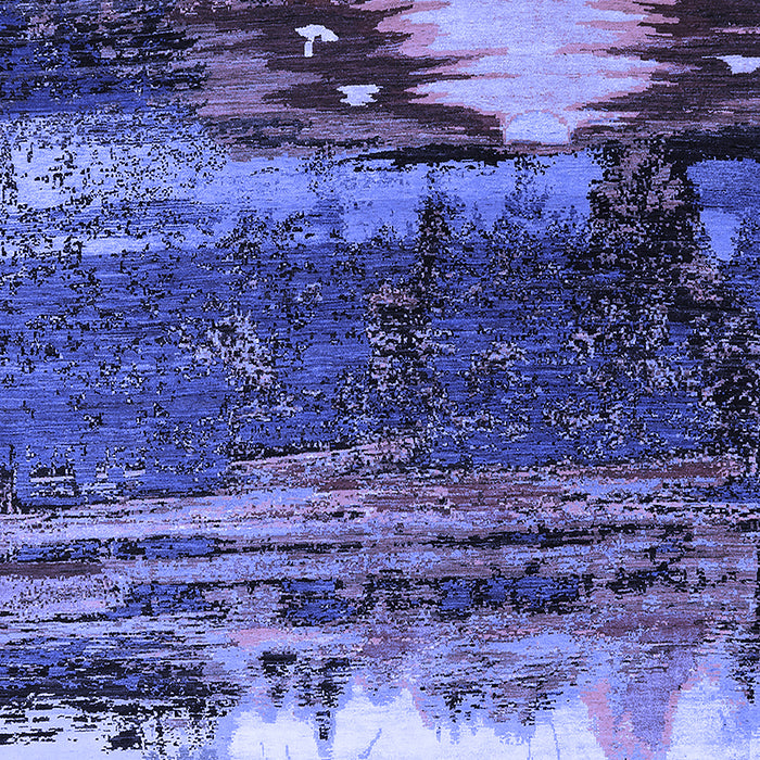 Oriental Blue Industrial Rug, urb2816blu