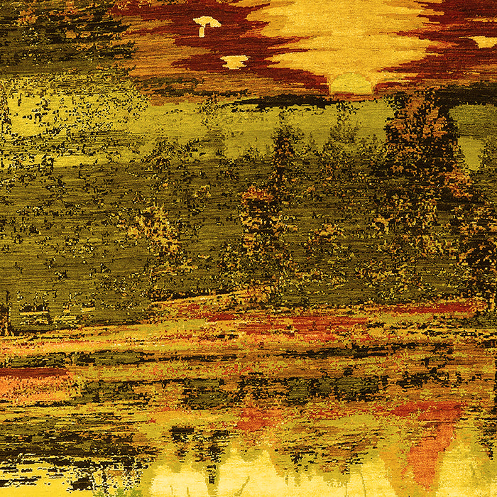 Oriental Yellow Industrial Rug, urb2816yw