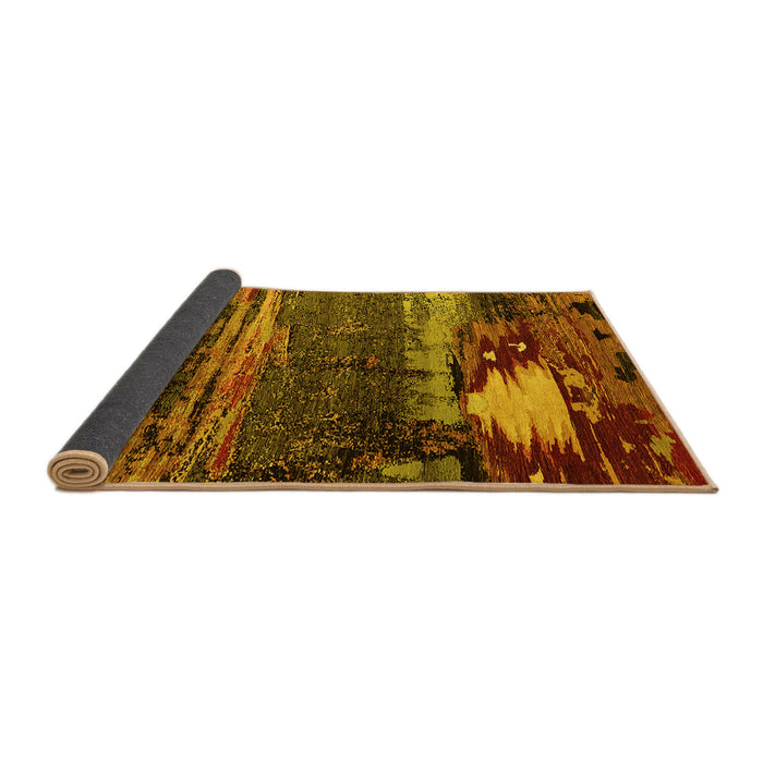 Sideview of Oriental Yellow Industrial Rug, urb2816yw