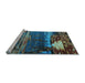 Sideview of Machine Washable Oriental Light Blue Industrial Rug, wshurb2816lblu