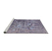 Sideview of Machine Washable Industrial Modern French Lilac Purple Rug, wshurb2817