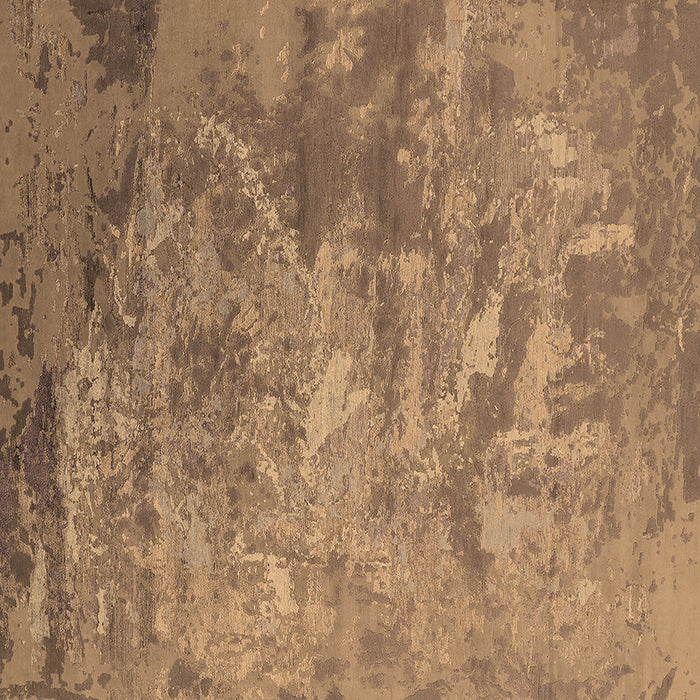 Square Machine Washable Oriental Brown Industrial Rug, wshurb2817brn