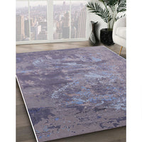 Mid-Century Modern French Lilac Purple Oriental Rug, urb2817