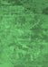Machine Washable Oriental Emerald Green Industrial Area Rugs, wshurb2817emgrn