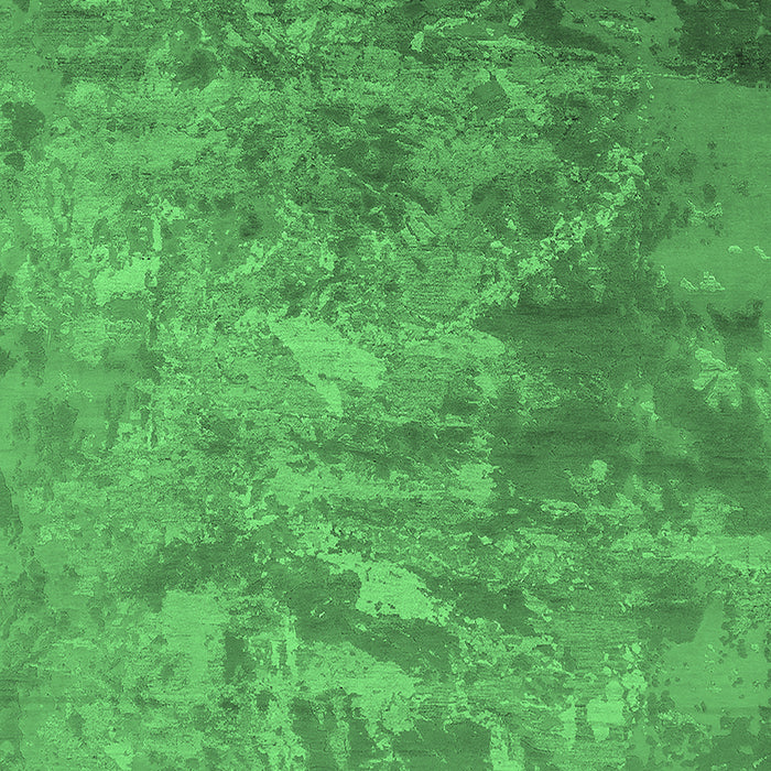 Machine Washable Oriental Emerald Green Industrial Area Rugs, wshurb2817emgrn