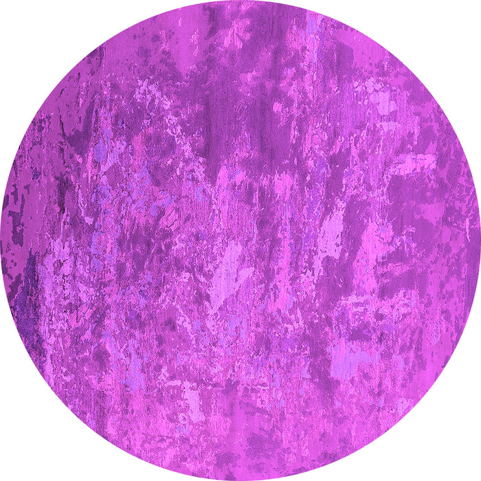 Round Oriental Pink Industrial Rug, urb2817pnk