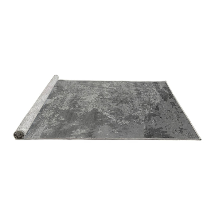 Sideview of Machine Washable Oriental Gray Industrial Rug, wshurb2817gry