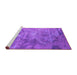 Sideview of Machine Washable Oriental Purple Industrial Area Rugs, wshurb2817pur