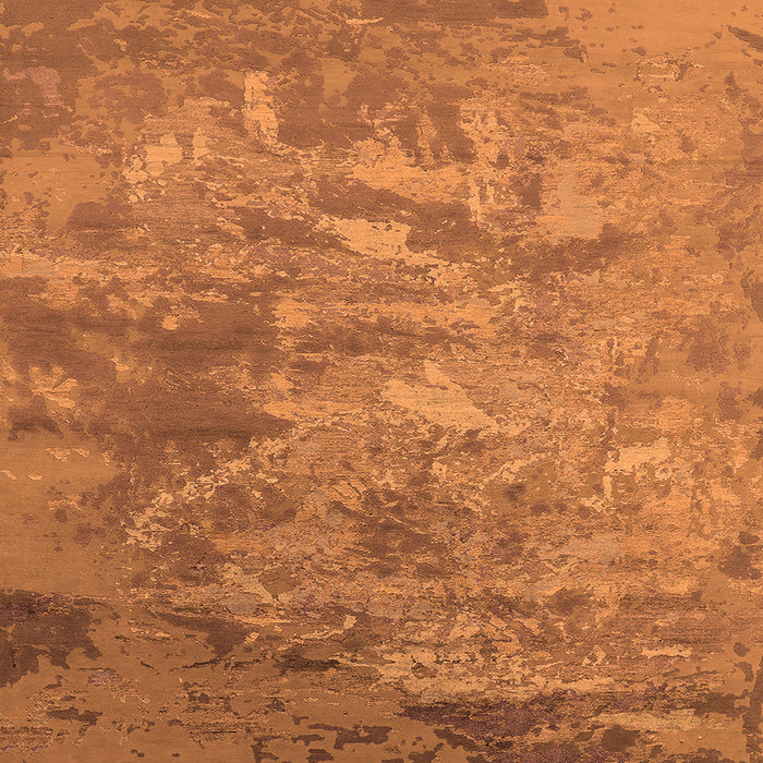 Square Machine Washable Oriental Orange Industrial Area Rugs, wshurb2817org