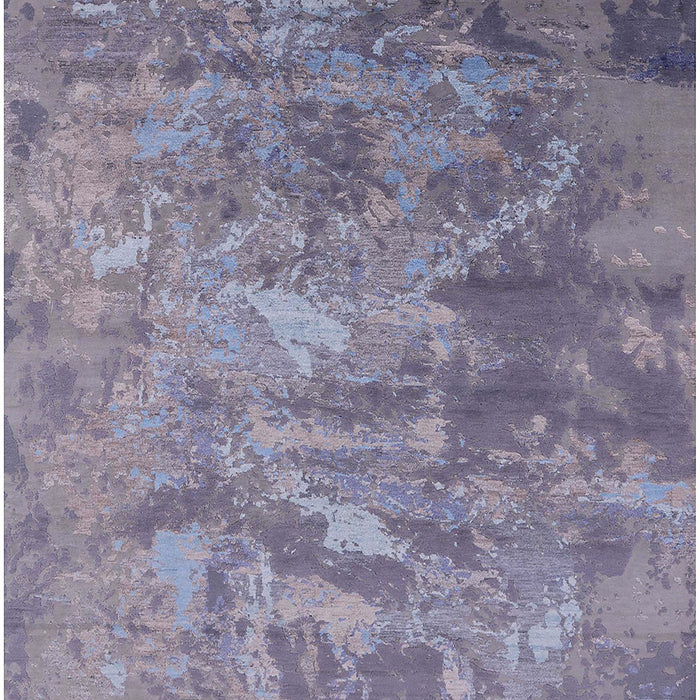 Machine Washable Industrial Modern French Lilac Purple Rug, wshurb2817